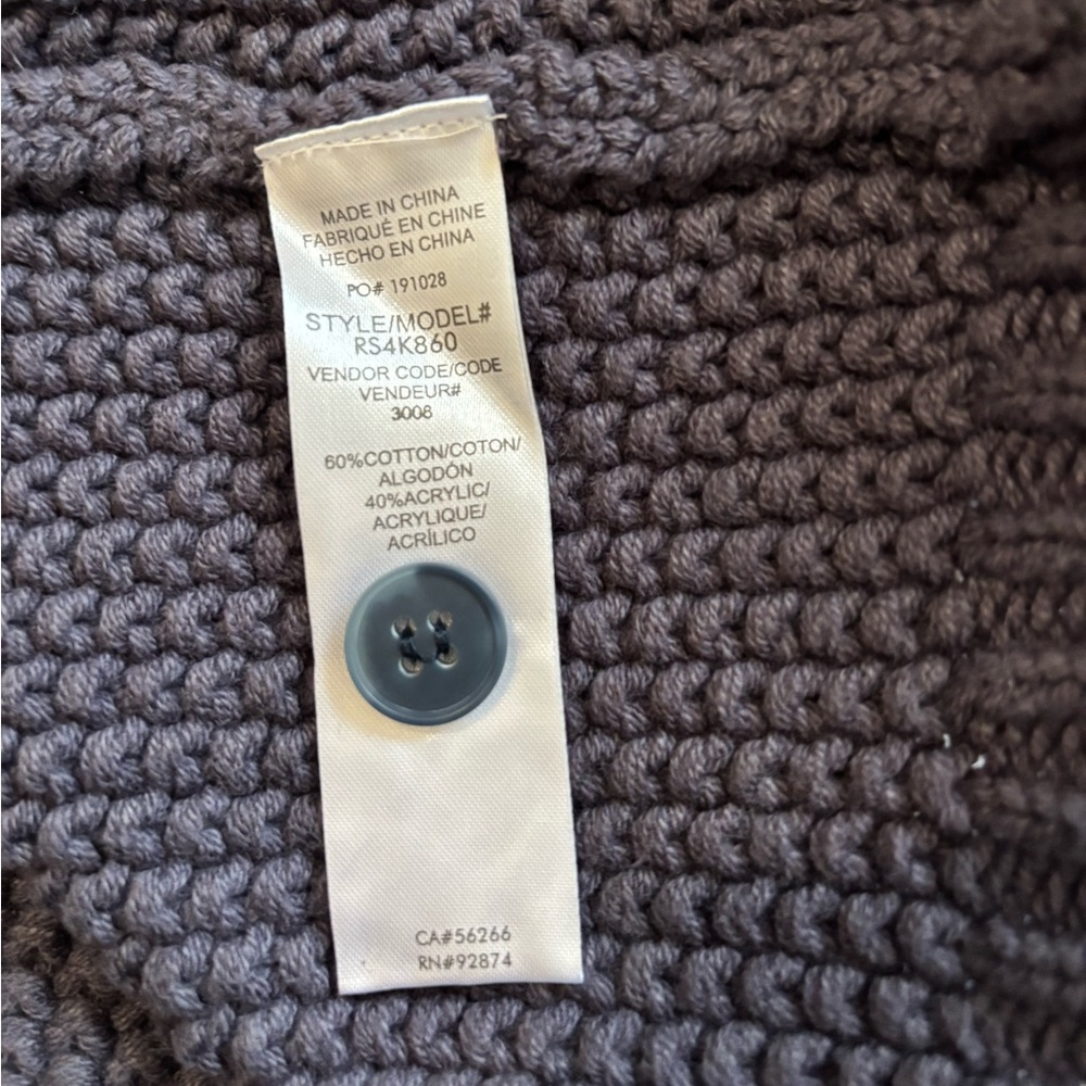 Splendid Collection Andrea Cropped Cardigan in Blue Size XL. NWT - Picture 11 of 12